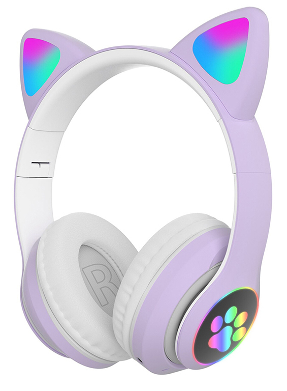 Flash Light Cute Cat Ears Bluetooth 