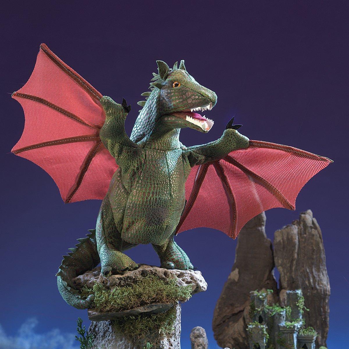 Folkmanis Hand Puppet - Winged Dragon image