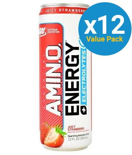 Optimum Nutrition Amino Energy Sparkling RTD - Strawberry (12x355ml) image