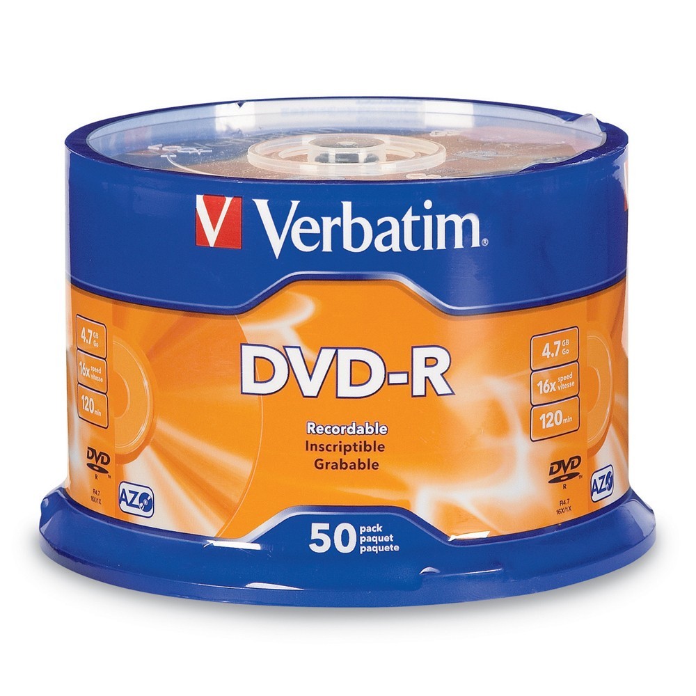 Verbatim DVD-R 4.7GB Spindle 16x (50 Pack) image