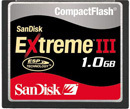 SanDisk 1GB Extreme III CF Memory Card