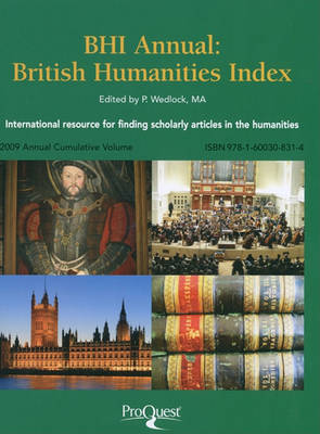 Bhi Annual: British Humanities Index image