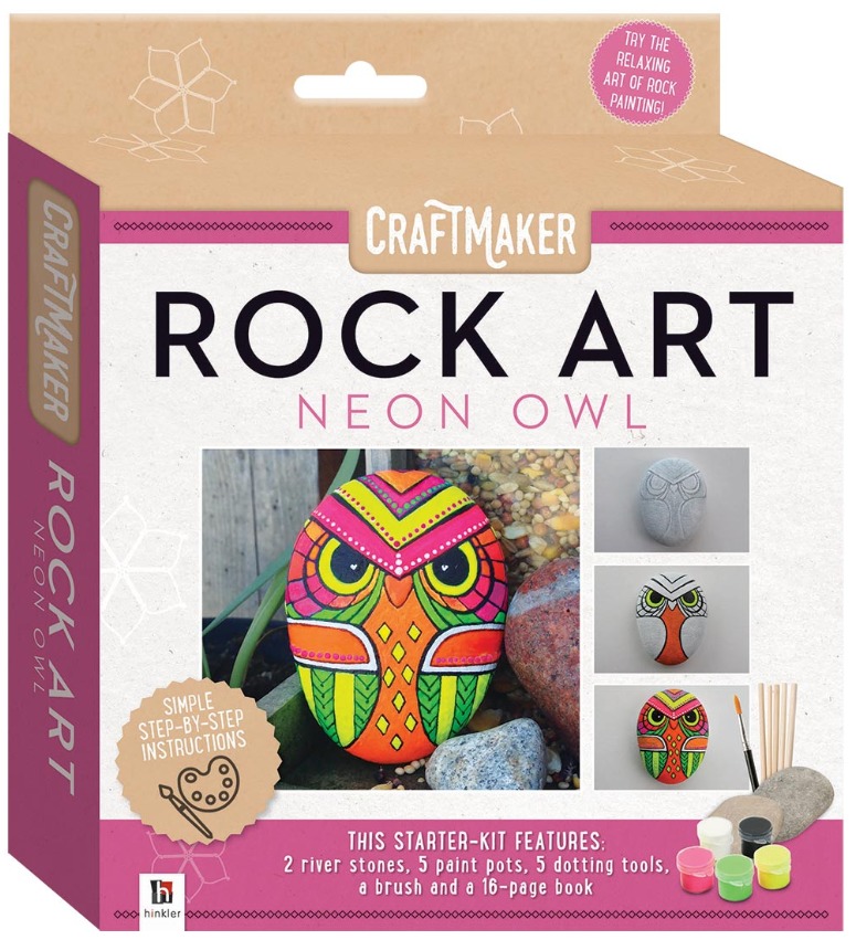 Craftmaker: Rock Art - Neon Owl image