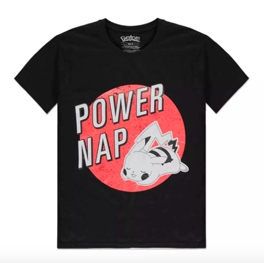 Pikachu Power Nap - T-Shirt (Size: L) image