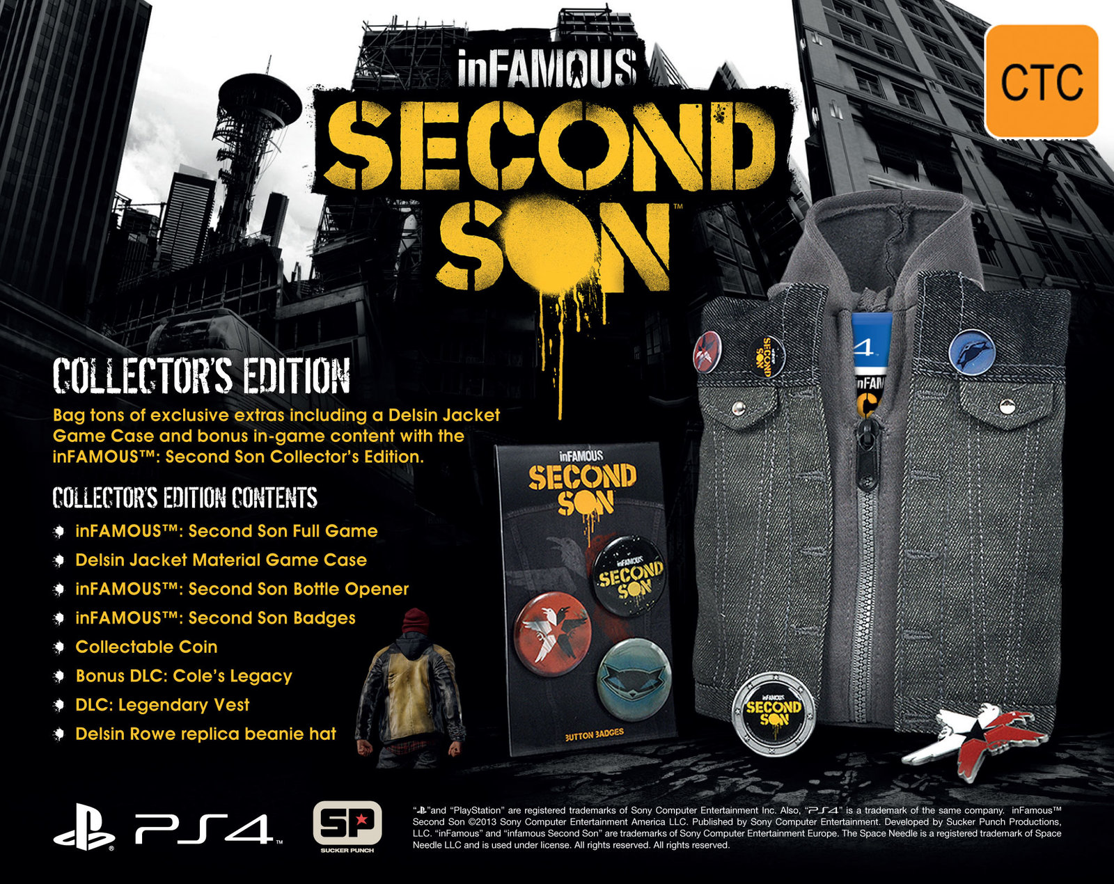 inFAMOUS: Second Son Collector's Edition | PS4 | Buy Now | at Mighty Ape NZ