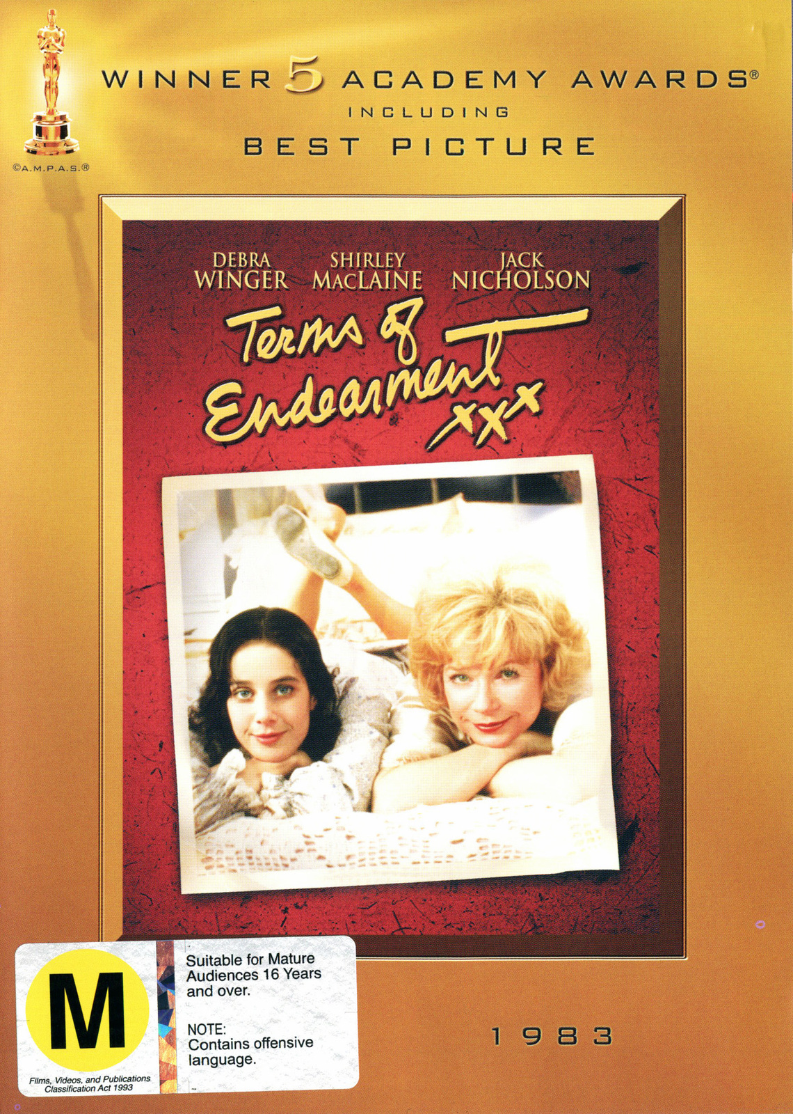 Terms of Endearment (Academy Gold Series) on DVD image