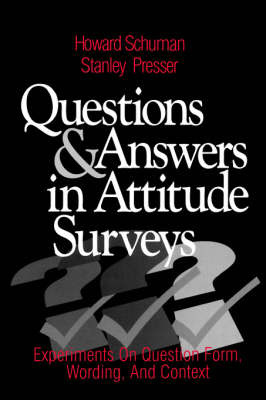 Questions and Answers in Attitude Surveys by Howard W. Schuman image