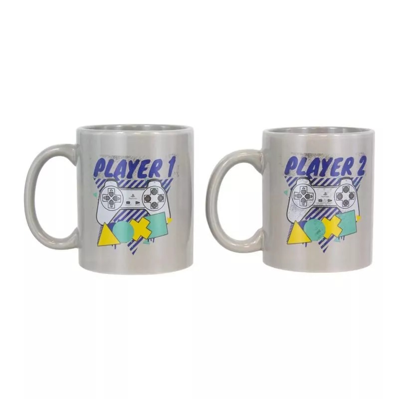 Playstation Player One And Player Two Mug Set