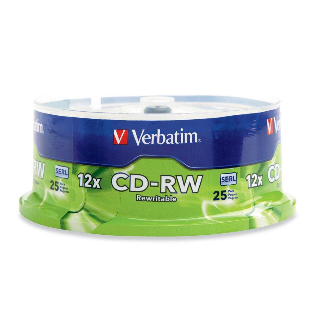 Verbatim CD-RW 700MB Spindle 12x (25 Pack)