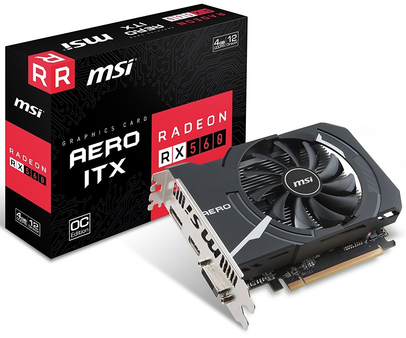 MSI Radeon RX 560 Aero 4GB Graphics Card