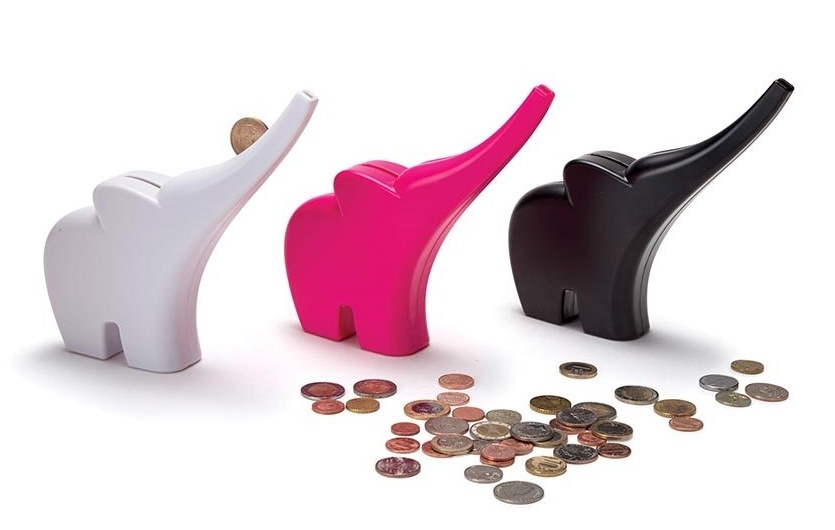 Monkey Business: Elli Rolling Coins Bank - Pink image