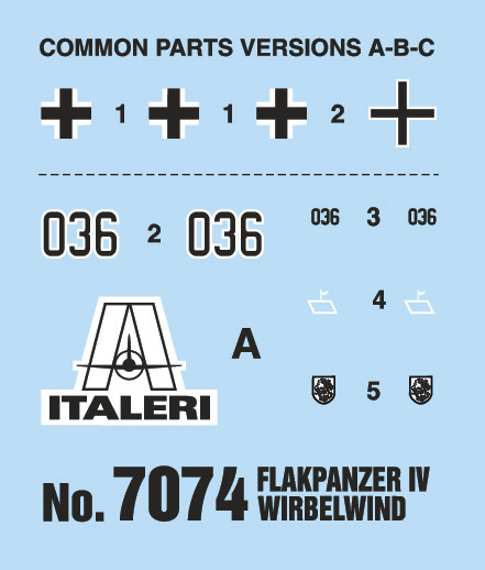 Italeri 1/72 Flakpanzer Wirbelwind - Scale Model Kit image