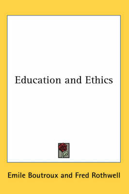 Education and Ethics by Emile Boutroux image