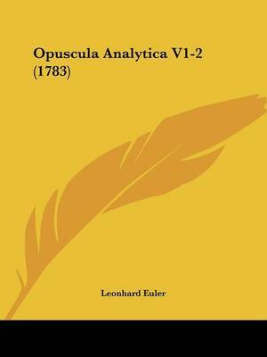 Opuscula Analytica V1-2 (1783) image