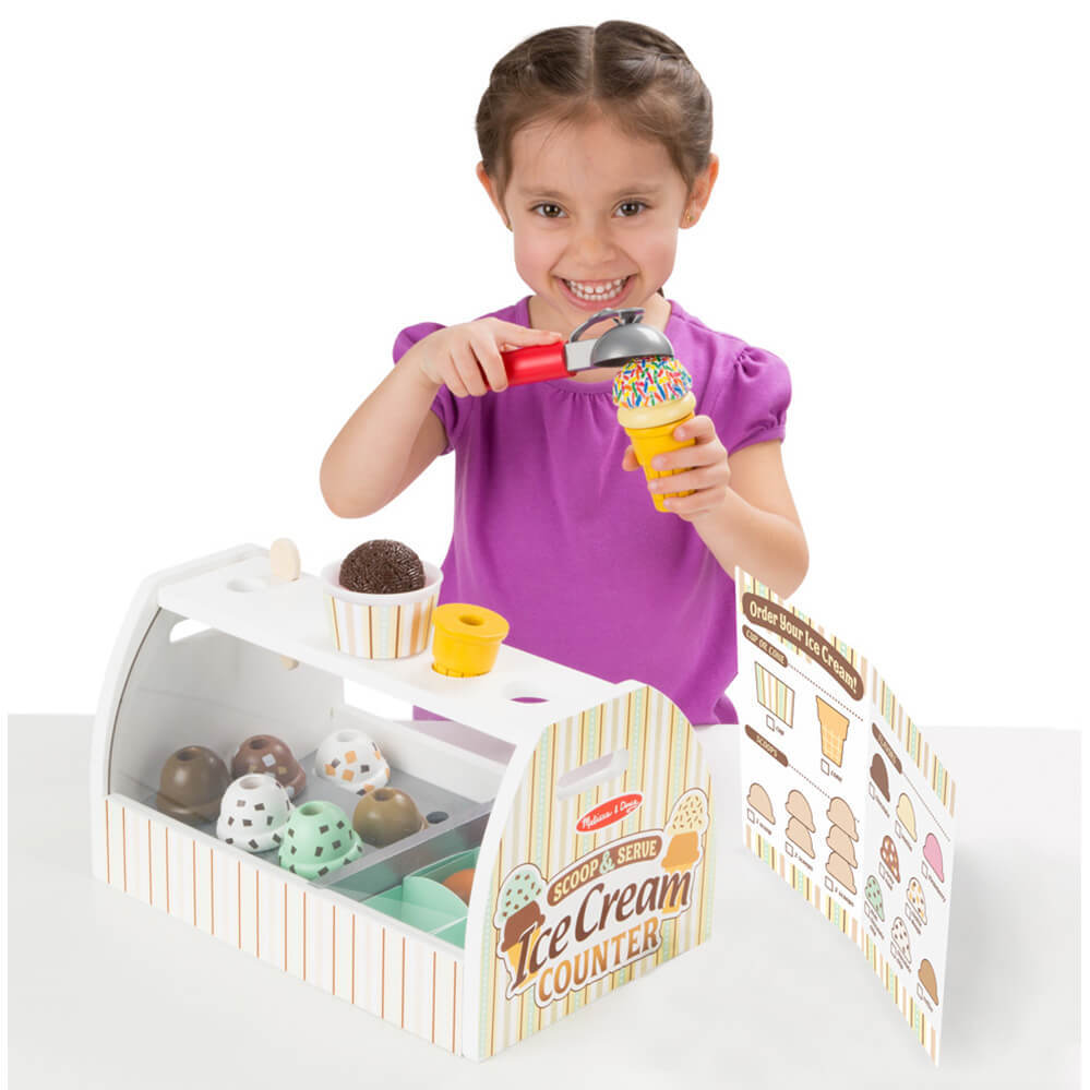 Melissa & Doug: Scoop & Serve - Ice Cream Counter