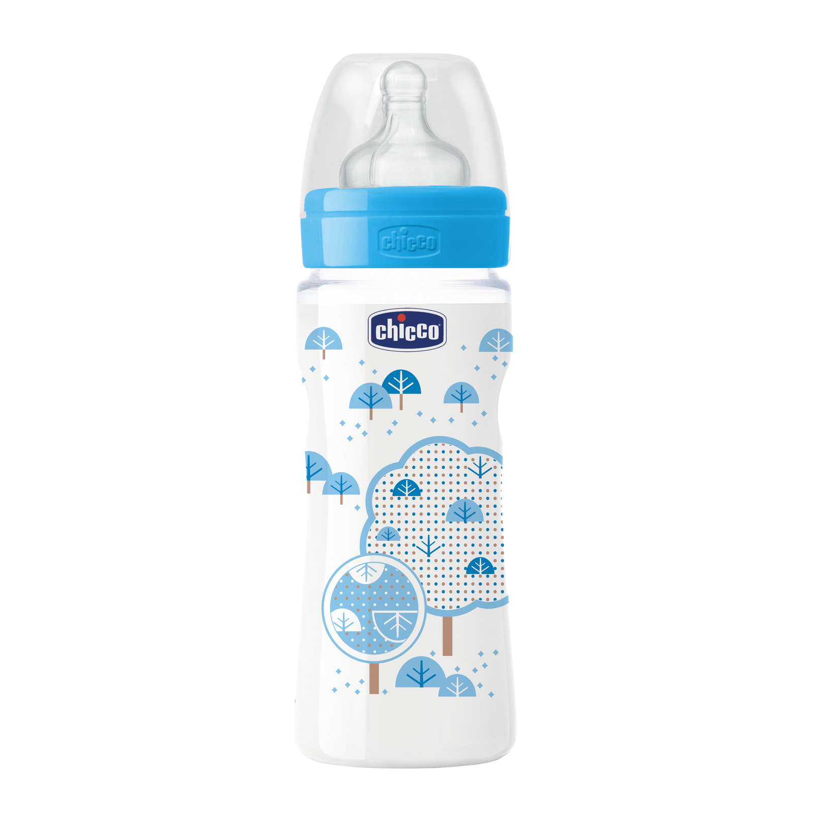 Chicco: Well-Being Silicone Bottle - 4m+ 330ml (Boy) image