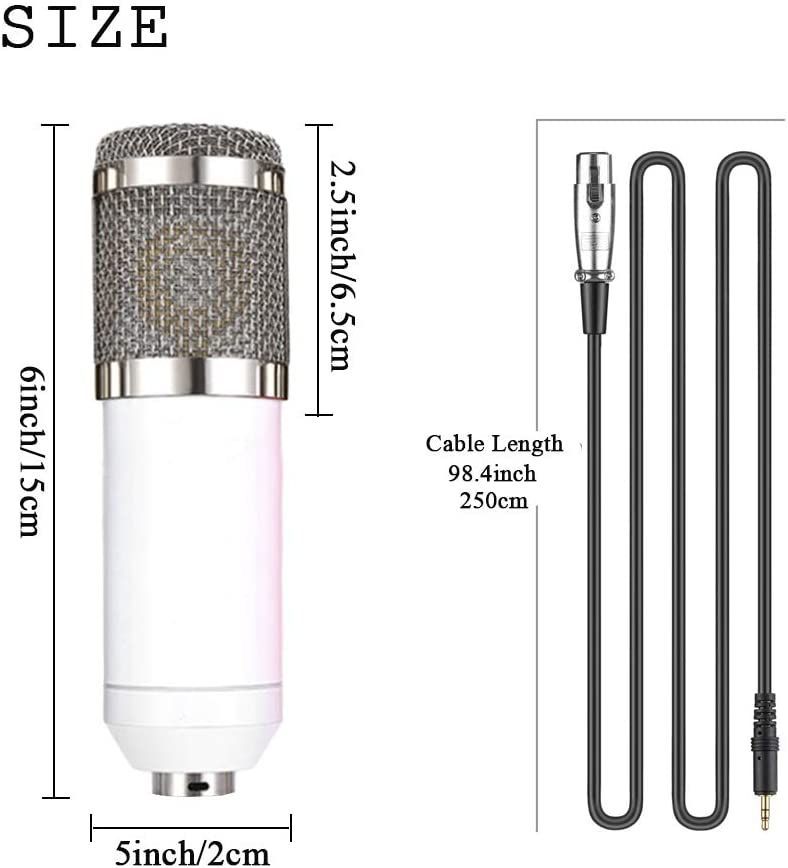 Studio Condenser Mic Set White/Silver (4pcs) at Mighty Ape NZ