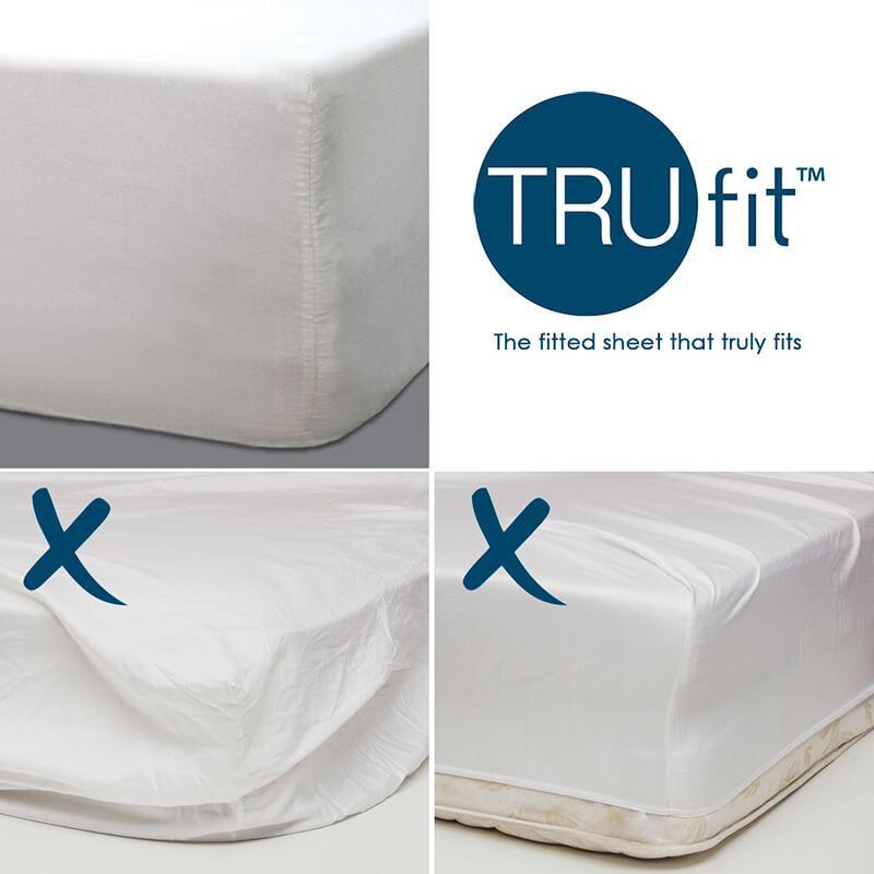 Bambury Tru Fit Fitted Sheet Double (White) image