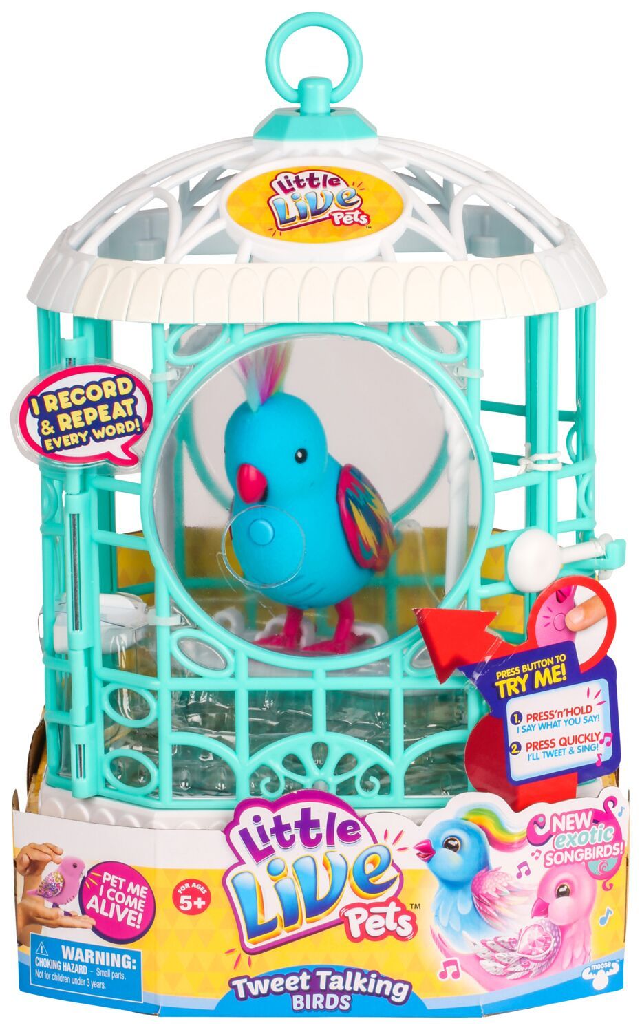 Buy Little Live Pets Birds Cage Rainbow Ricki at Mighty Ape NZ