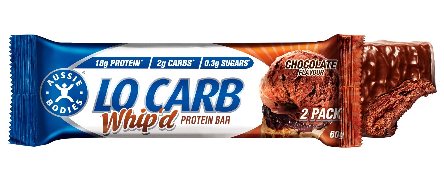 Aussie Bodies Lo Carb Protein Bars - Chocolate (Box of 12)