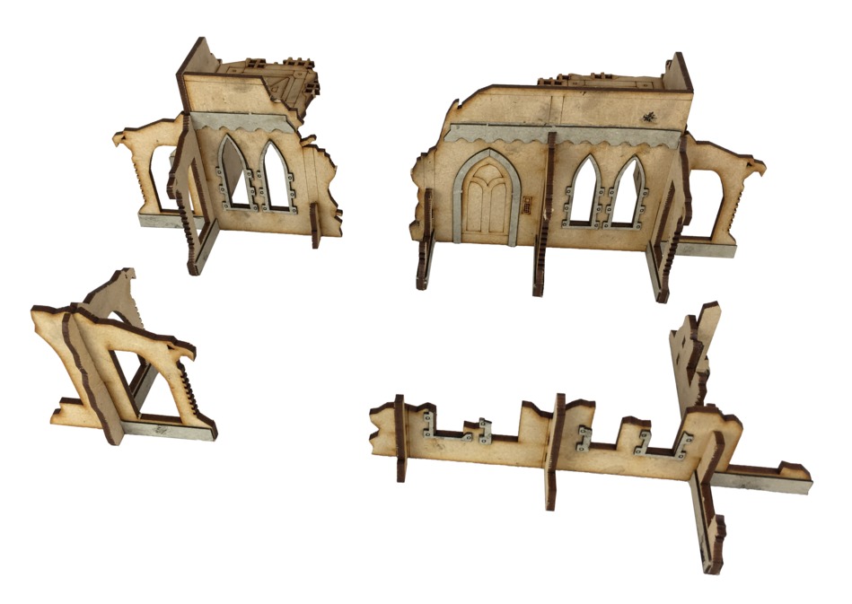 TTCombat: Tabletop Scenics - Gothic Corner Ruins C