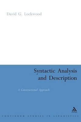 Syntactic Analysis and Description by David G. Lockwood image