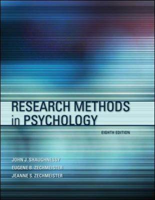 Research Methods in Psychology on Hardback by John J. Shaughnessy