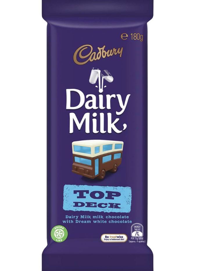 Cadbury Dairy Milk Top Deck Block (180g) at Mighty Ape NZ