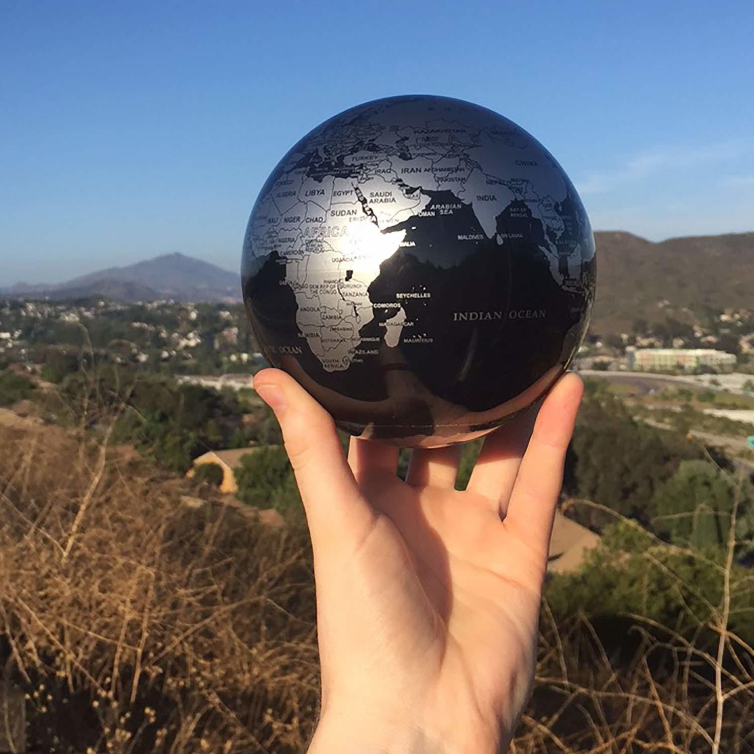 MOVA Self Rotating Globe Silver/Black - 11.5cm image