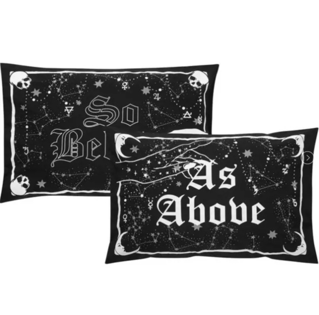 Killstar As Above Pillowcases at Mighty Ape NZ