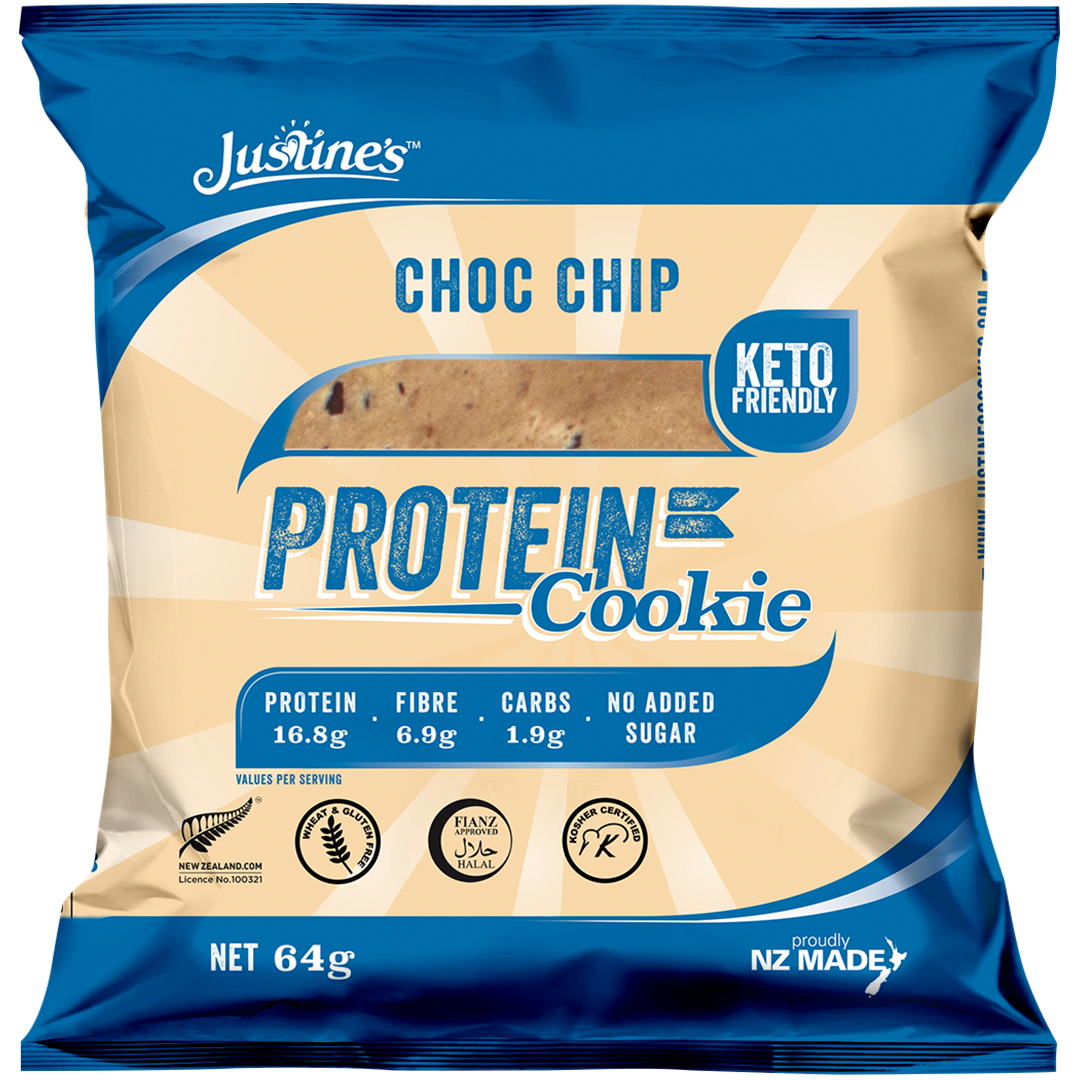 Justine's Protein Cookies - Chocolate Chip (12 x 64g) image