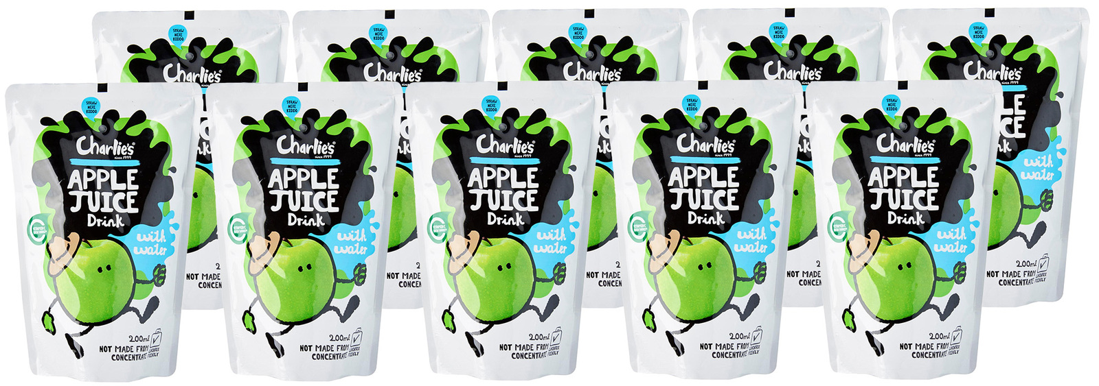 Charlie’s Kid's Juices Apple 200ml (10 Pack) image