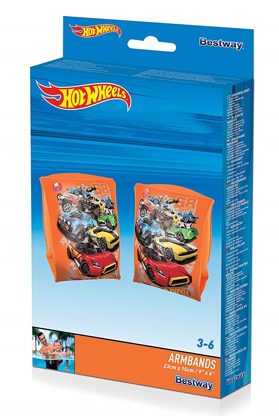 Bestway: Hot Wheels - Children's Armbands (23 x 15cm) image