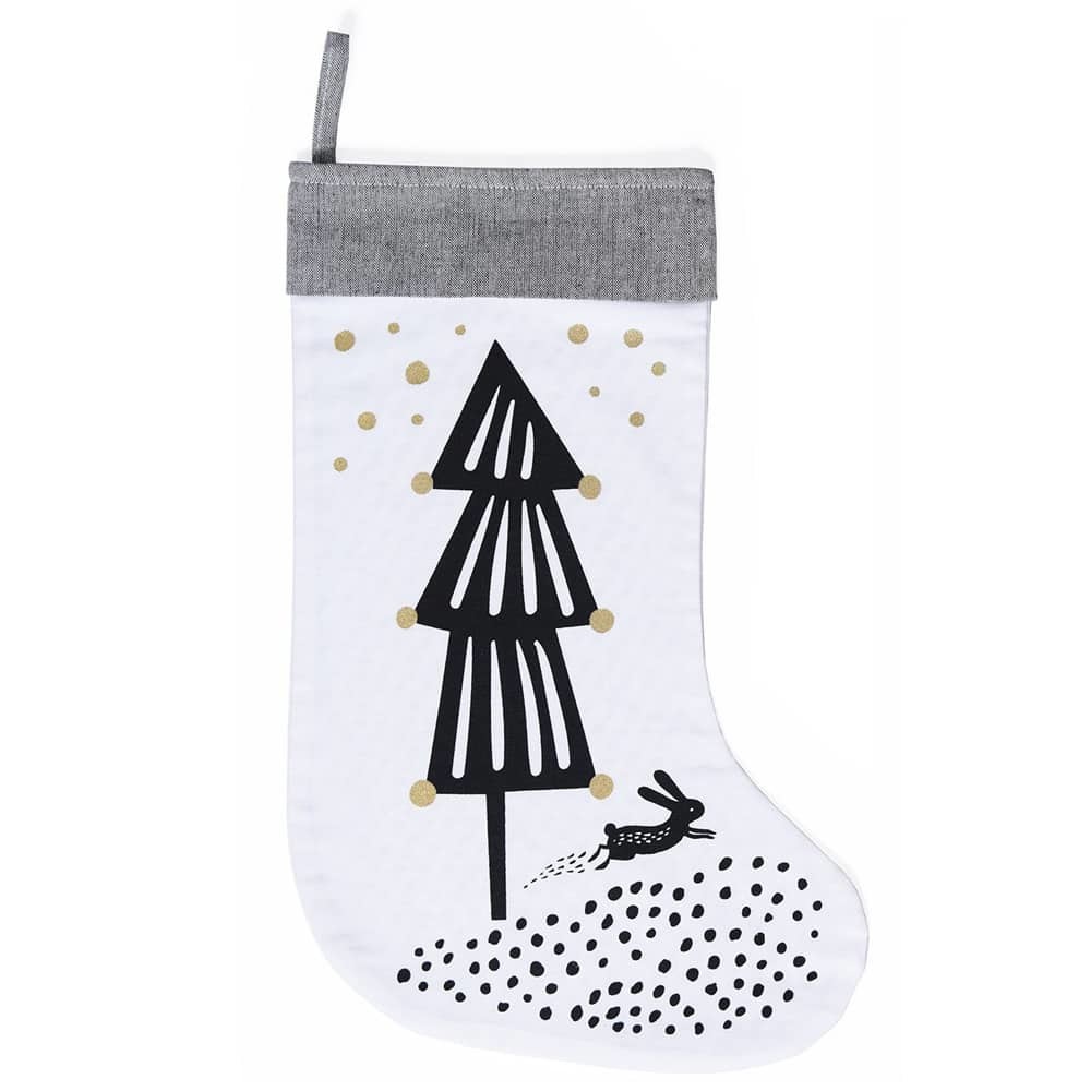 Wee Gallery: Organic Holiday Stocking - Christmas Tree image