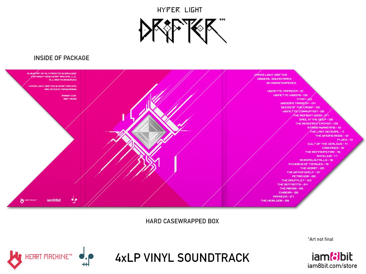 Hyper Light Drifter Soundtrack (4LP) on Vinyl by Disasterpeace