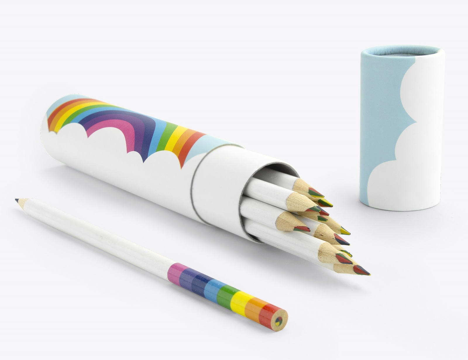 Rainbow Pencils - Pencils in a Tube (12 pack)