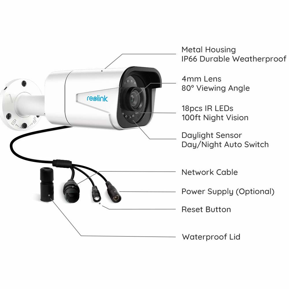 Reolink 8MP POE Bullet Camera 4K NVR Builtin Mic at Mighty Ape NZ