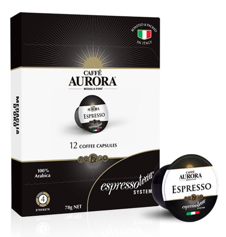 Caffe Aurora Espresso Coffee Capsules