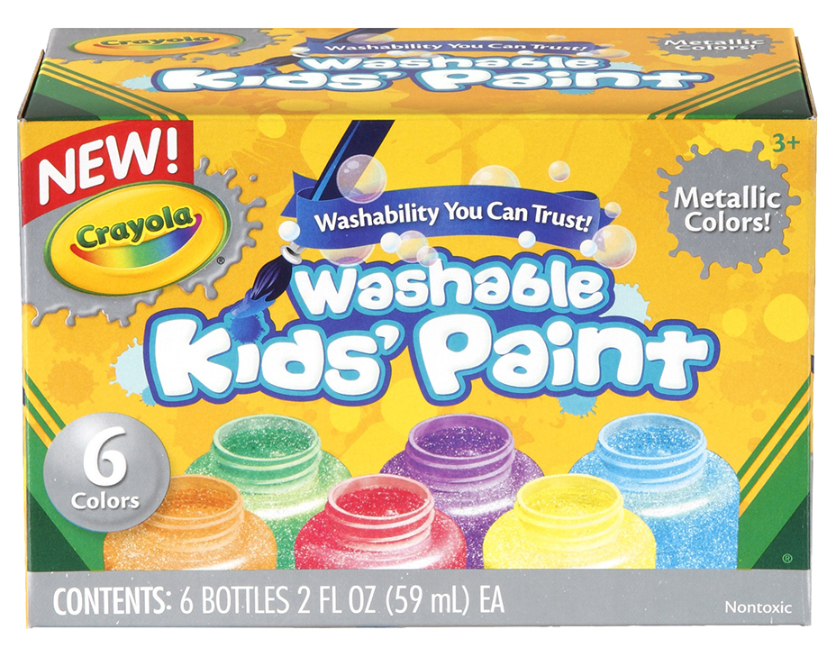 Crayola: Washable Metallic Paint Pack 6 Colours