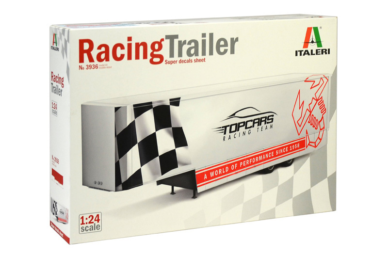 Italeri 1/24 Racing Trailer - Scale Model Kit image