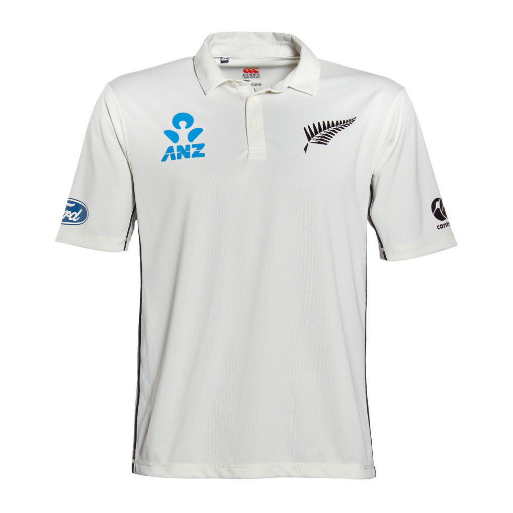 NZ Blackcaps Mens Replica Test Shirt (2XL)