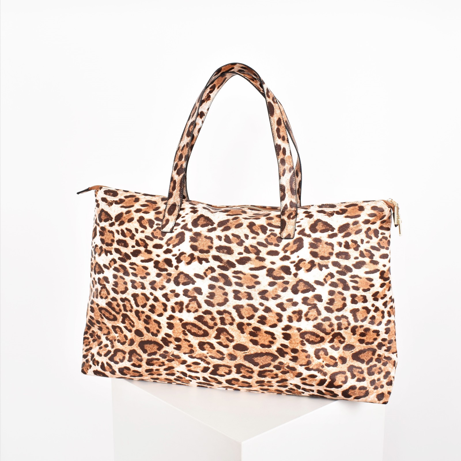 Adorne: Leopard Print Weekender Bag image