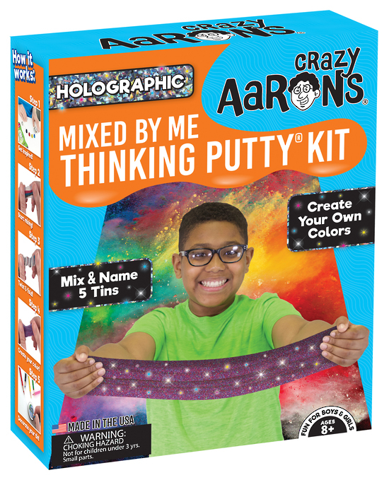 Crazy Aarons Thinking Putty: Holographic Mixed by Me Putty Kit