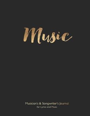Musician's and Songwriter's Journal for Lyrics & Music by Spicy Journals image