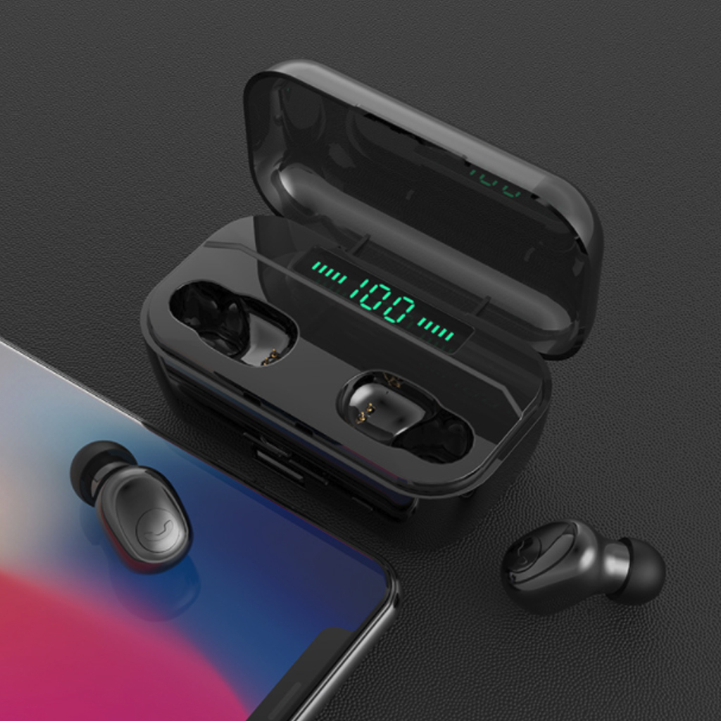 True wireless earbuds with Wireless Charge Case image