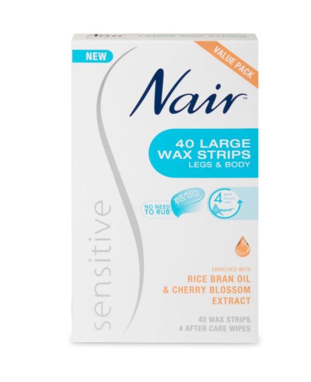 Buy Nair Sensitive Large Wax Strips (40 Value Pack) at Mighty Ape NZ