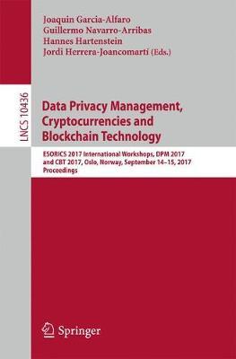 Data Privacy Management, Cryptocurrencies and Blockchain Technology image