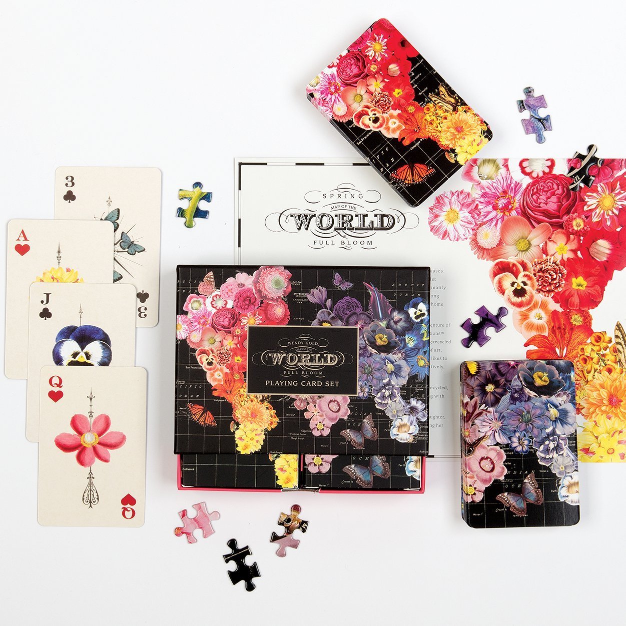 Galison: Playing Cards - Wendy Gold Full Bloom image