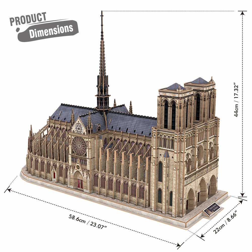 CubicFun 3D Puzzle: Architecture Expert - Notre Dame de Paris (293pc)