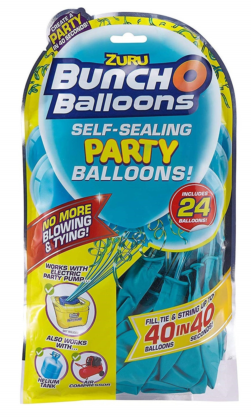 Bunch O' Balloons: Self Sealing Party Balloons - (24 x Teal) image